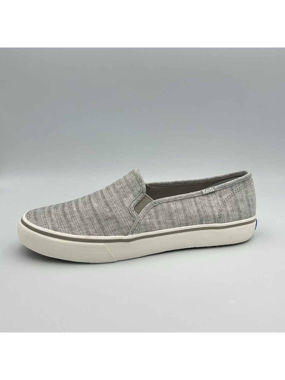 Keds Double Decker Knit Sneakers Women’s Size 8.5 Gray Canvas Slip On WF62928